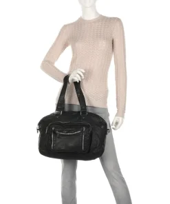 Núnoo Tote Bags-Washed Mille Tote bag softly grained calfskin
