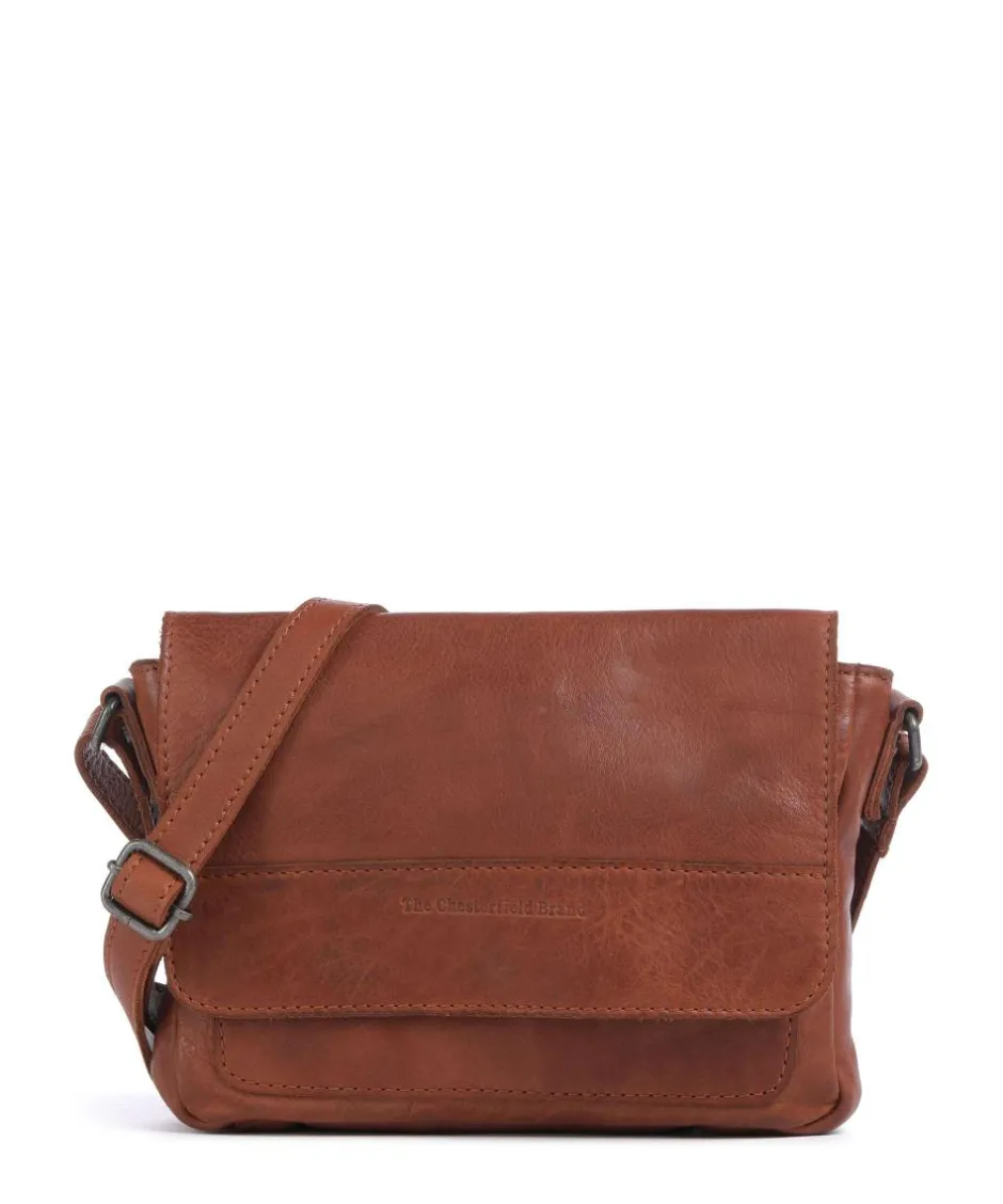 The Chesterfield Brand Business- & Laptop Bags|Crossbody Bags-Washed Waxed Cow Ann Crossbody bag grained cow leather