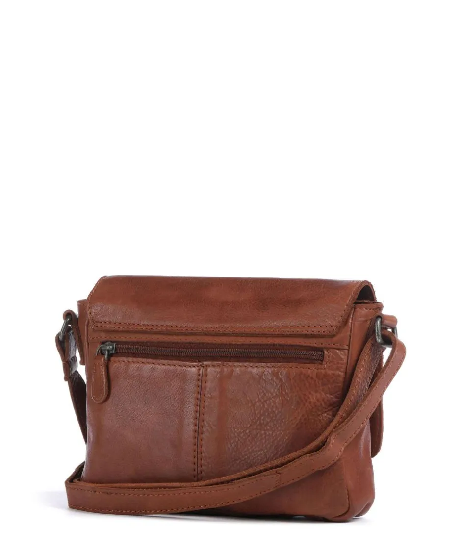 The Chesterfield Brand Business- & Laptop Bags|Crossbody Bags-Washed Waxed Cow Ann Crossbody bag grained cow leather