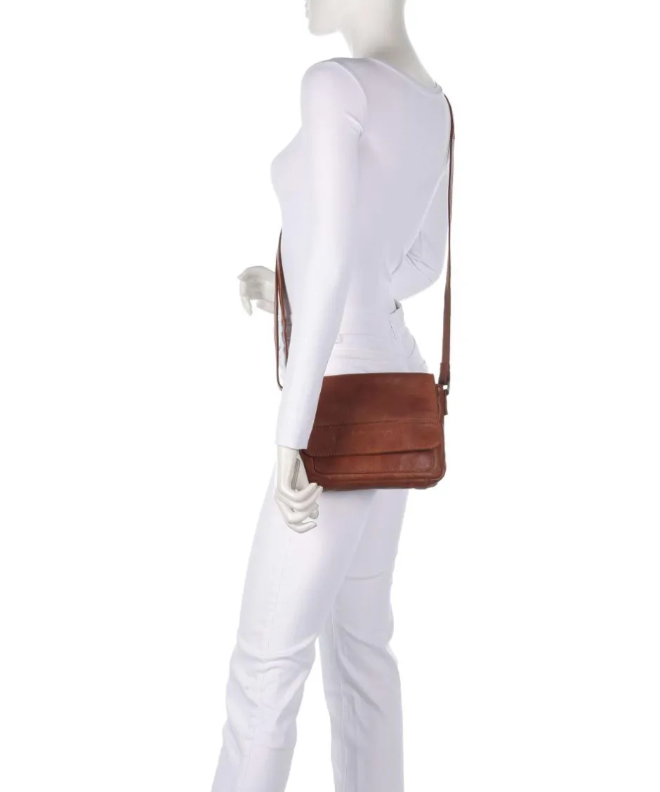 The Chesterfield Brand Business- & Laptop Bags|Crossbody Bags-Washed Waxed Cow Ann Crossbody bag grained cow leather
