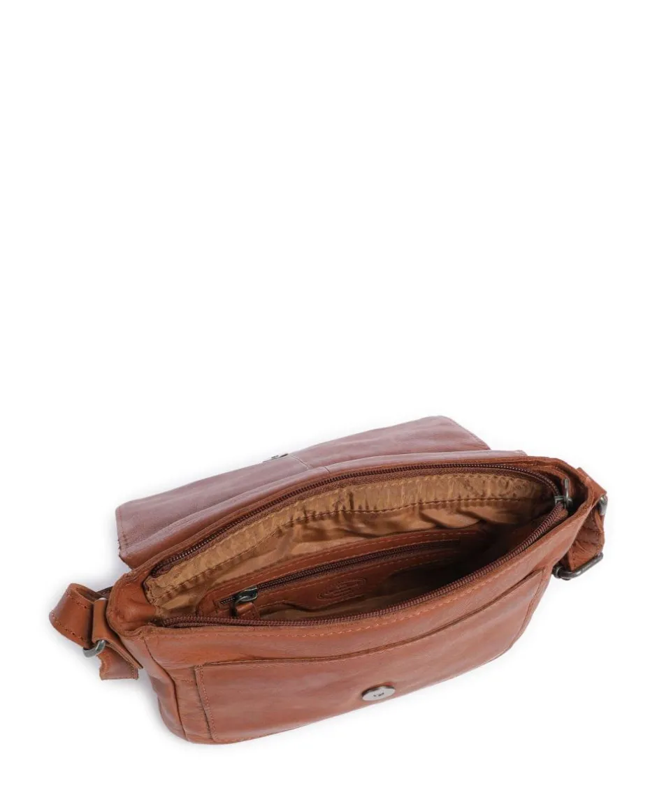 The Chesterfield Brand Business- & Laptop Bags|Crossbody Bags-Washed Waxed Cow Ann Crossbody bag grained cow leather