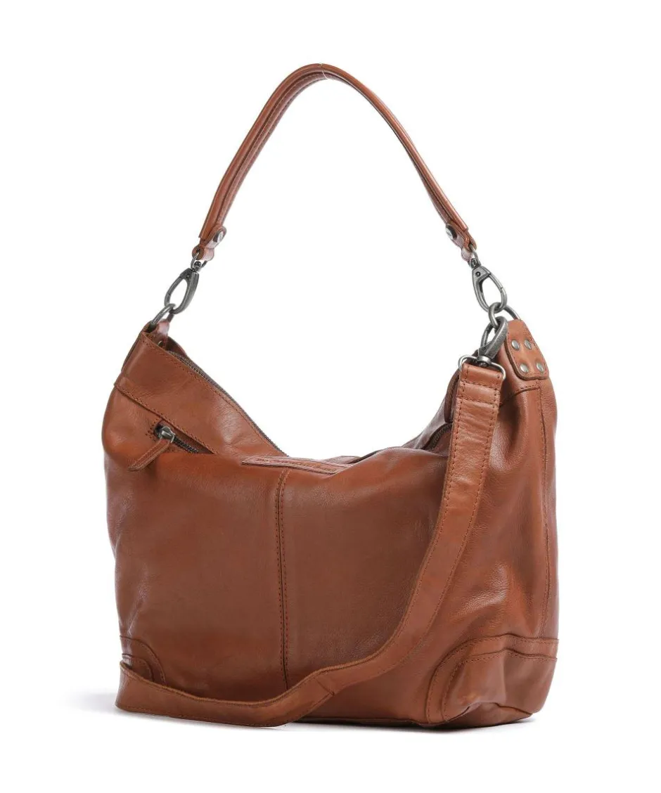 The Chesterfield Brand Shoulder Bags|Hobo Bags-Washed Waxed Cow Bolivia Hobo bag pull-up cow leather
