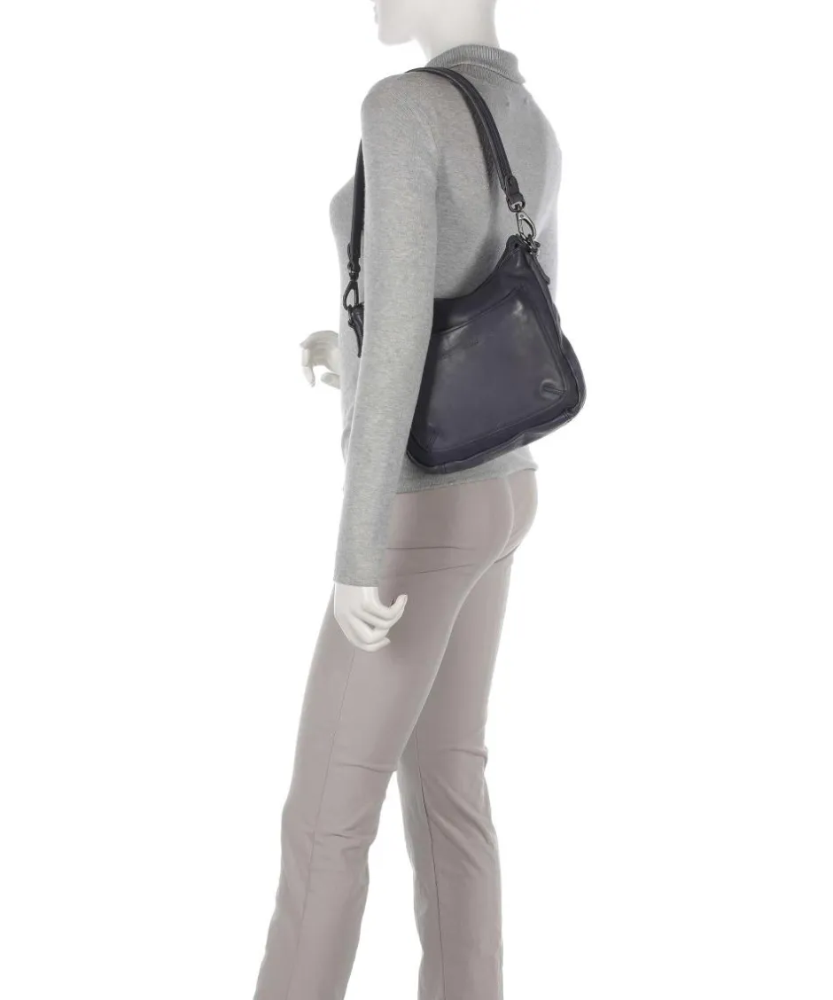 The Chesterfield Brand Shoulder Bags|Crossbody Bags-Washed Waxed Cow Caroline Shoulder bag grained cow leather