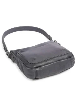The Chesterfield Brand Shoulder Bags|Crossbody Bags-Washed Waxed Cow Caroline Shoulder bag grained cow leather