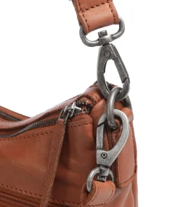The Chesterfield Brand Shoulder Bags|Crossbody Bags-Washed Waxed Cow Caroline Shoulder bag grained cow leather