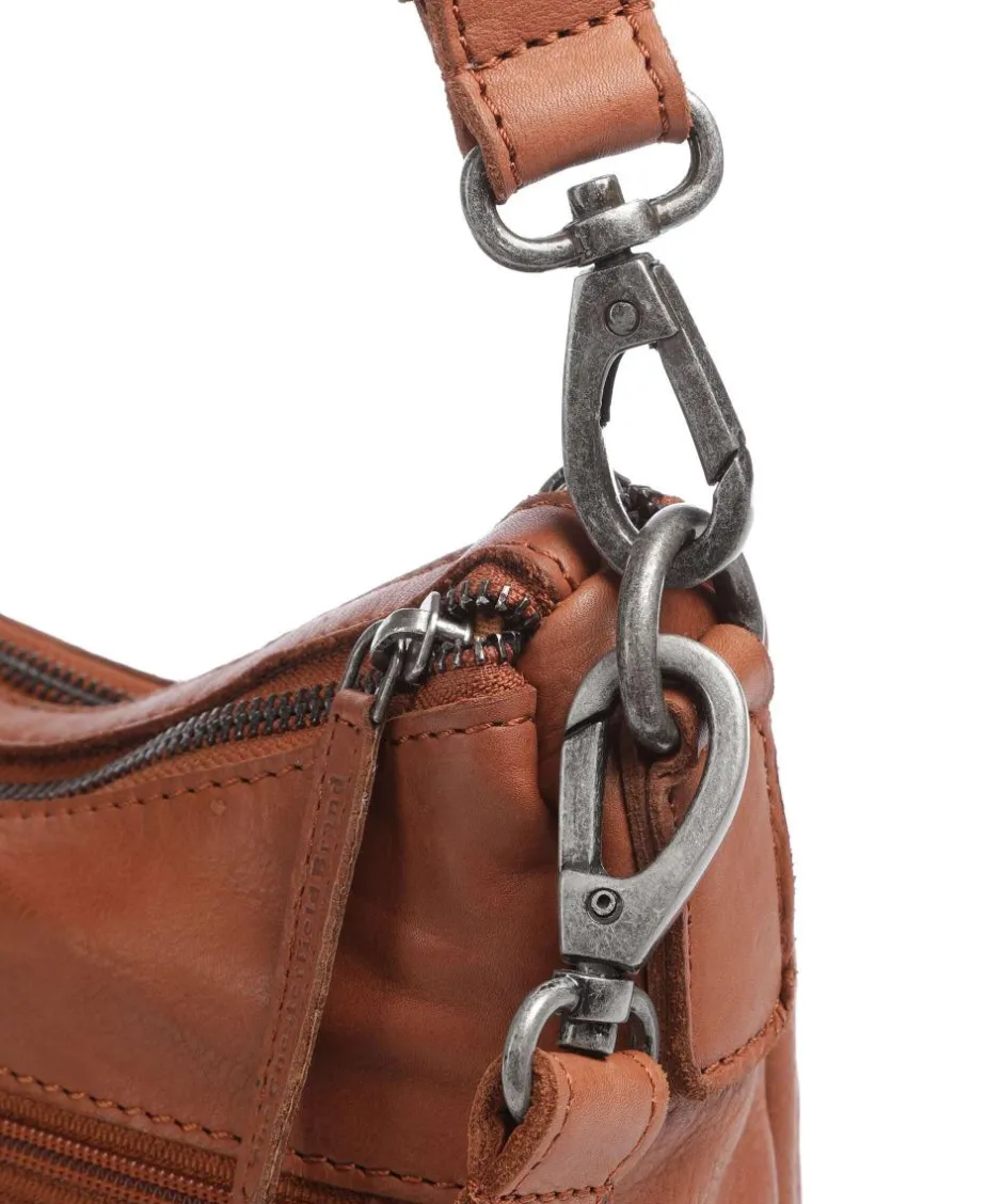 The Chesterfield Brand Shoulder Bags|Crossbody Bags-Washed Waxed Cow Caroline Shoulder bag grained cow leather