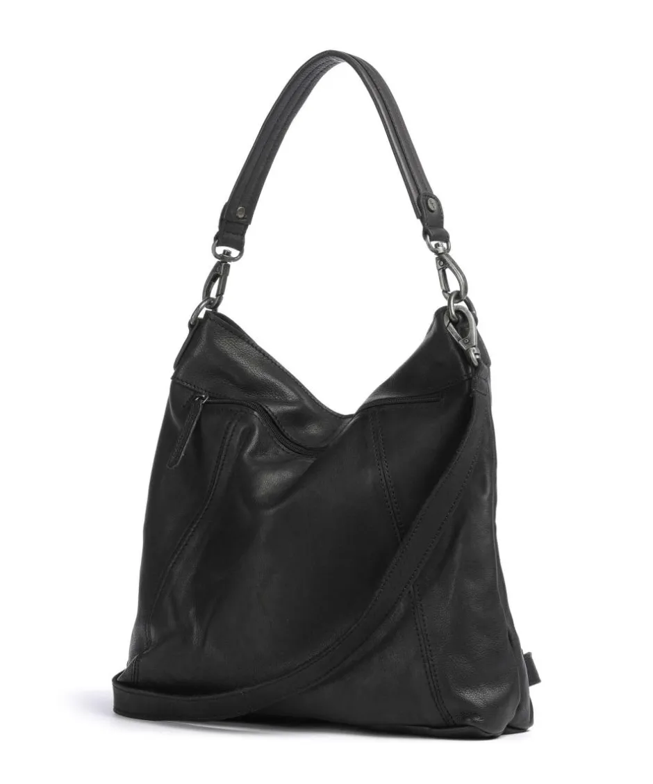 The Chesterfield Brand Shoulder Bags|Hobo Bags-Washed Waxed Cow Sintra Hobo bag grained cow leather