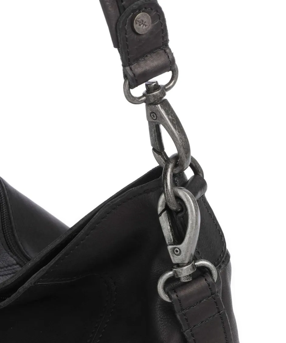 The Chesterfield Brand Shoulder Bags|Hobo Bags-Washed Waxed Cow Sintra Hobo bag grained cow leather
