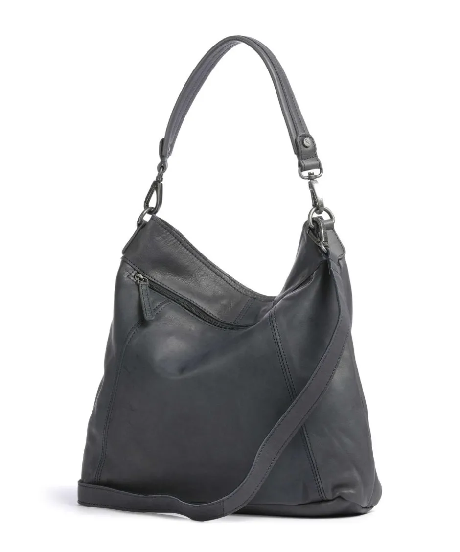 The Chesterfield Brand Shoulder Bags|Hobo Bags-Washed Waxed Cow Sintra Hobo bag grained cow leather