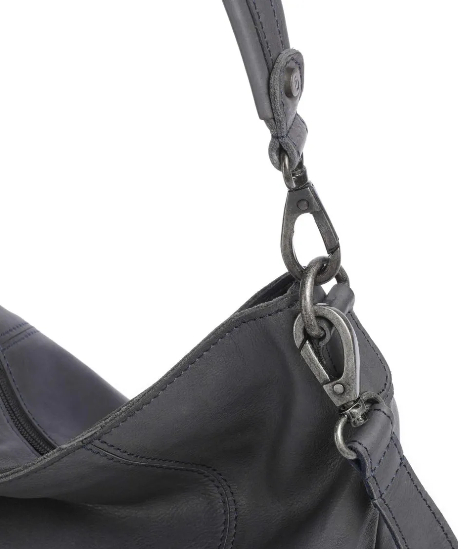 The Chesterfield Brand Shoulder Bags|Hobo Bags-Washed Waxed Cow Sintra Hobo bag grained cow leather
