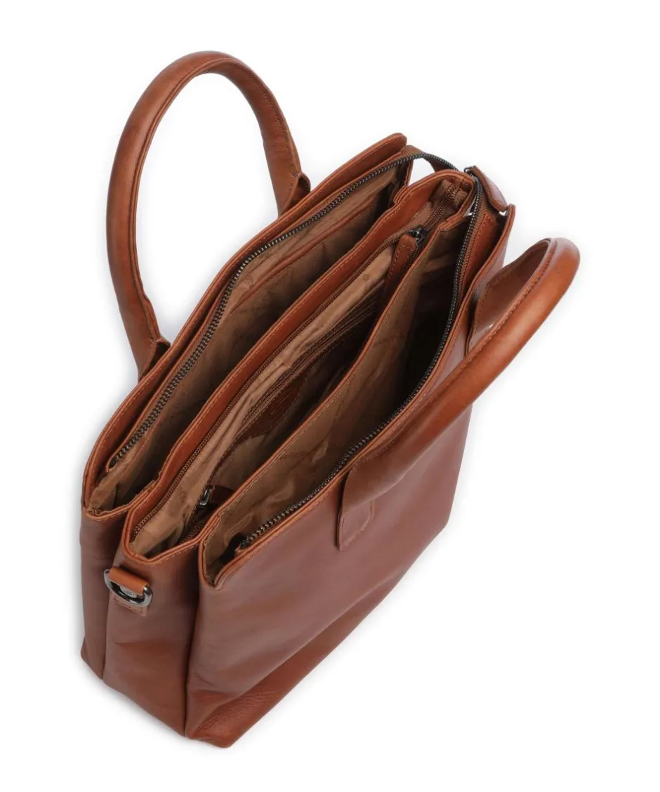 The Chesterfield Brand Handbags-Wax Pull Up Cow Valmonte Handbag fine grain cow leather