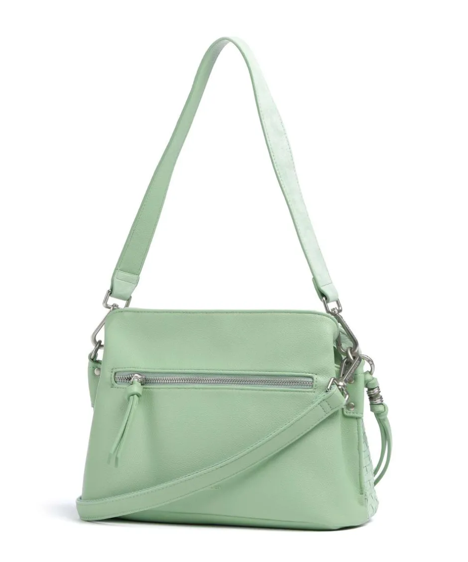 FredsBruder Shoulder Bags|Crossbody Bags-Weave Harmony Shoulder bag brushed leather