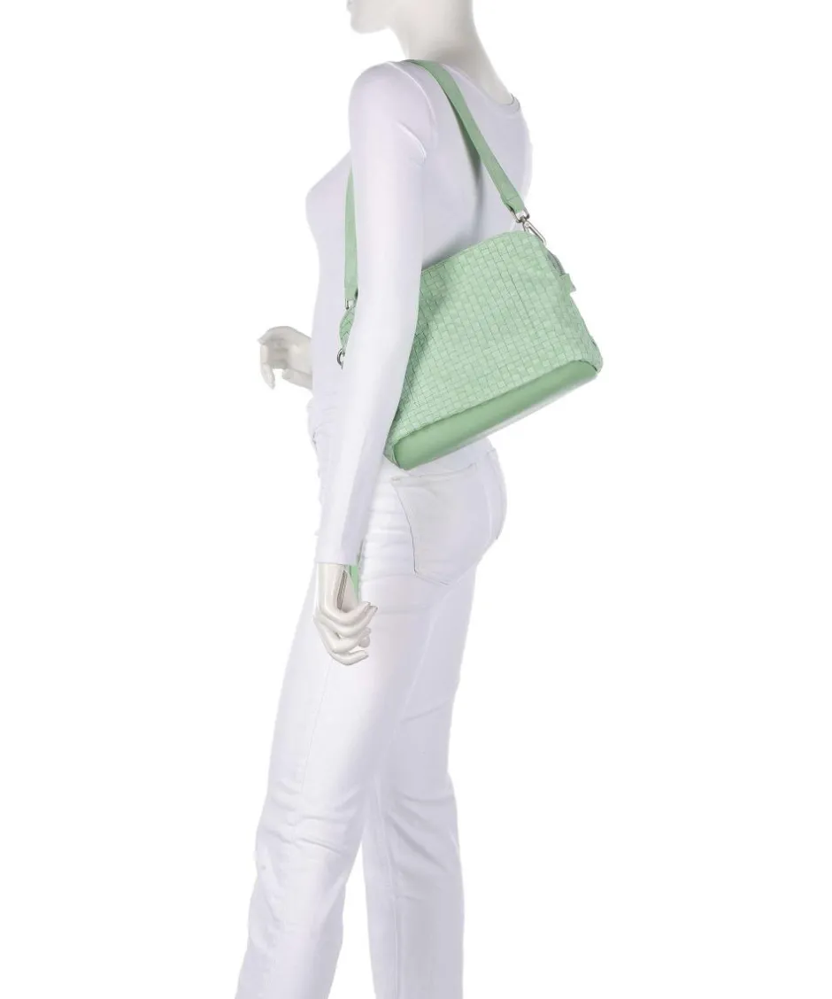 FredsBruder Shoulder Bags|Crossbody Bags-Weave Harmony Shoulder bag brushed leather