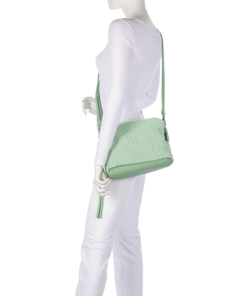 FredsBruder Shoulder Bags|Crossbody Bags-Weave Harmony Shoulder bag brushed leather