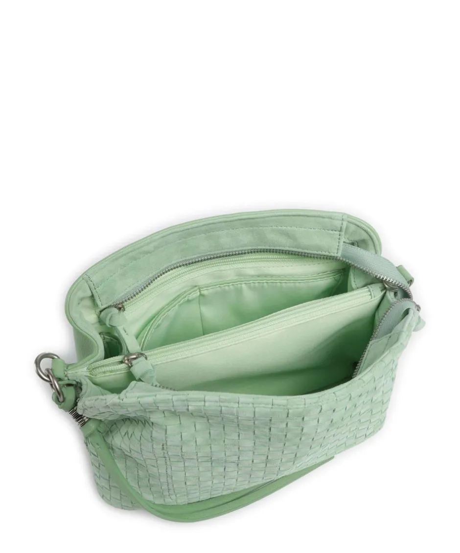 FredsBruder Shoulder Bags|Crossbody Bags-Weave Harmony Shoulder bag brushed leather