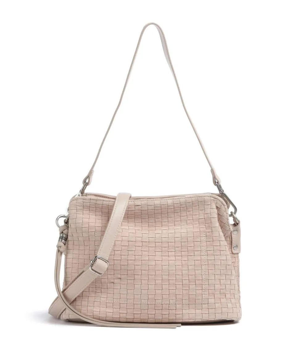 FredsBruder Shoulder Bags|Crossbody Bags-Weave Harmony Shoulder bag brushed leather