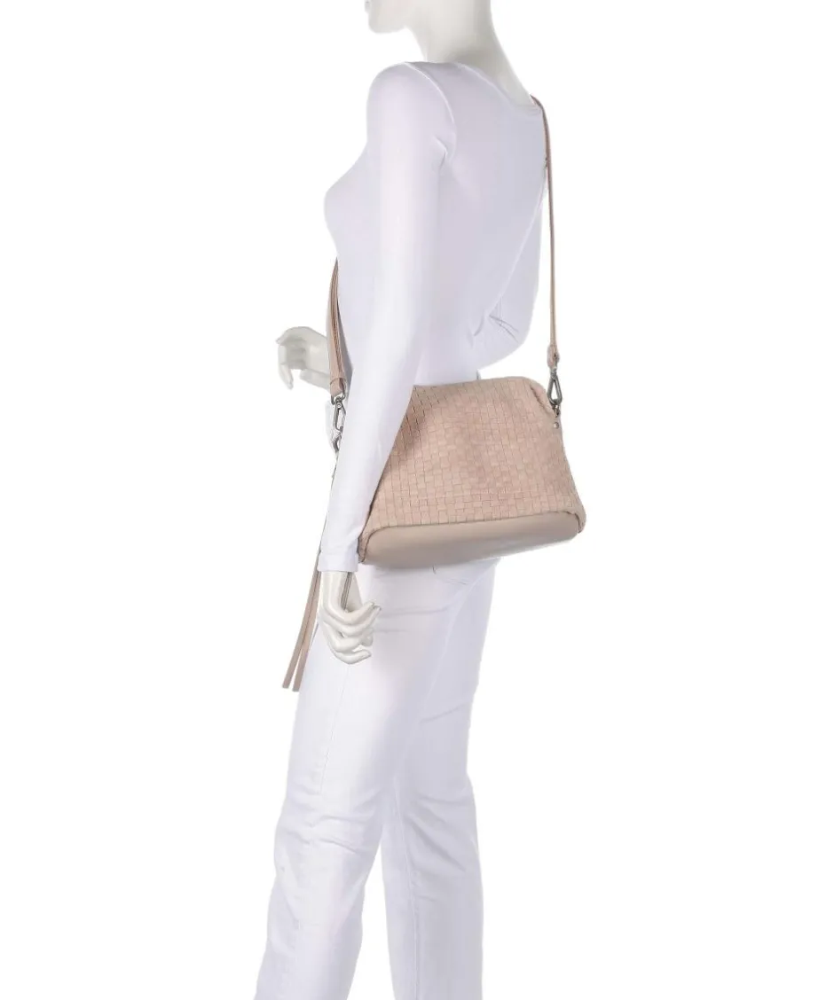 FredsBruder Shoulder Bags|Crossbody Bags-Weave Harmony Shoulder bag brushed leather