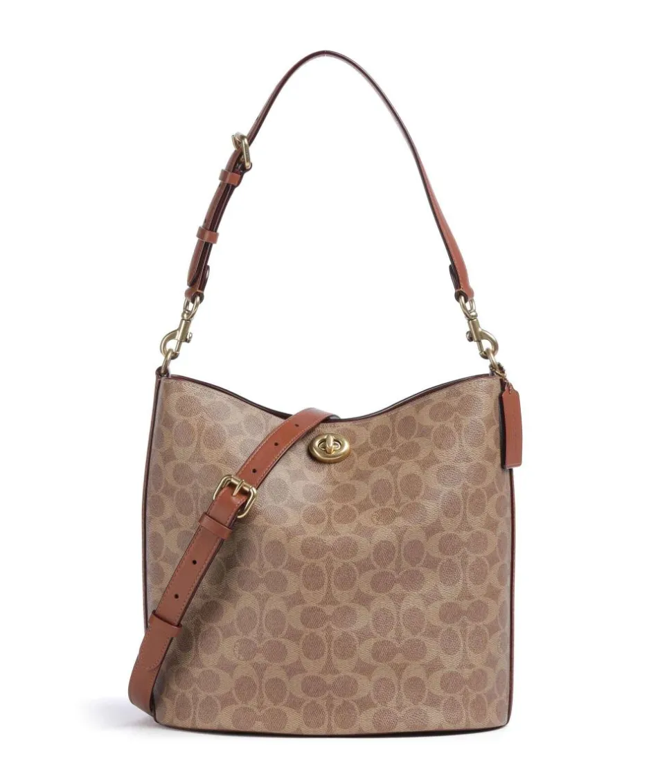 Coach Shoulder Bags|Hobo Bags-Willow Signature Hobo bag canvas