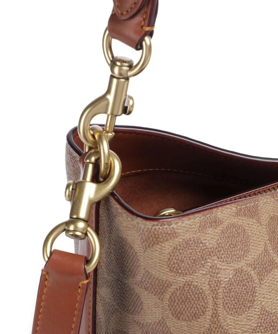 Coach Shoulder Bags|Hobo Bags-Willow Signature Hobo bag canvas