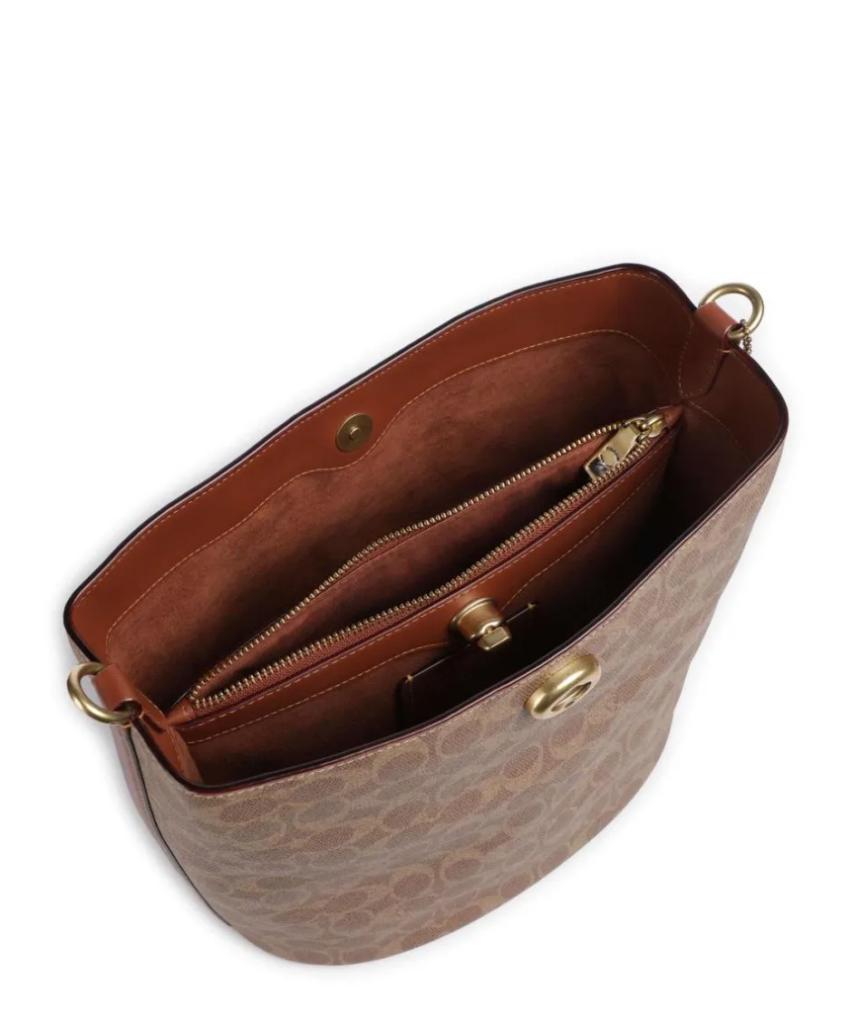 Coach Shoulder Bags|Hobo Bags-Willow Signature Hobo bag canvas