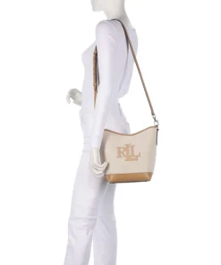 Lauren Ralph Lauren Hobo Bags|Crossbody Bags-Witley Medium Bucket bag canvas