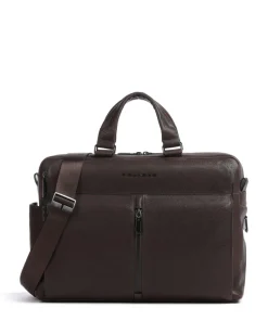Piquadro Business- & Laptop Bags-Wollem Laptop bag 15″ grained cow leather