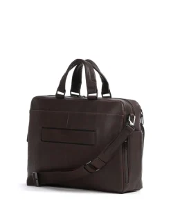 Piquadro Business- & Laptop Bags-Wollem Laptop bag 15″ grained cow leather