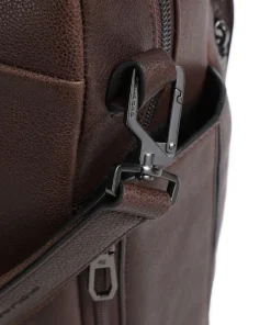 Piquadro Business- & Laptop Bags-Wollem Laptop bag 15″ grained cow leather
