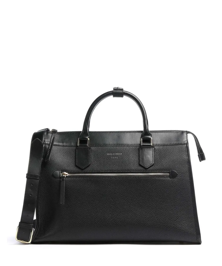 Tiger of Sweden Business- & Laptop Bags|Handbags-Zelea Handbag 13″ grained calfskin