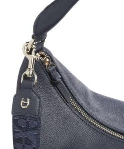AIGNER Shoulder Bags|Hobo Bags-Zita M Hobo bag grained cow leather