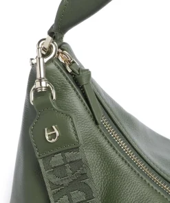 AIGNER Shoulder Bags|Hobo Bags-Zita M Hobo bag grained cow leather