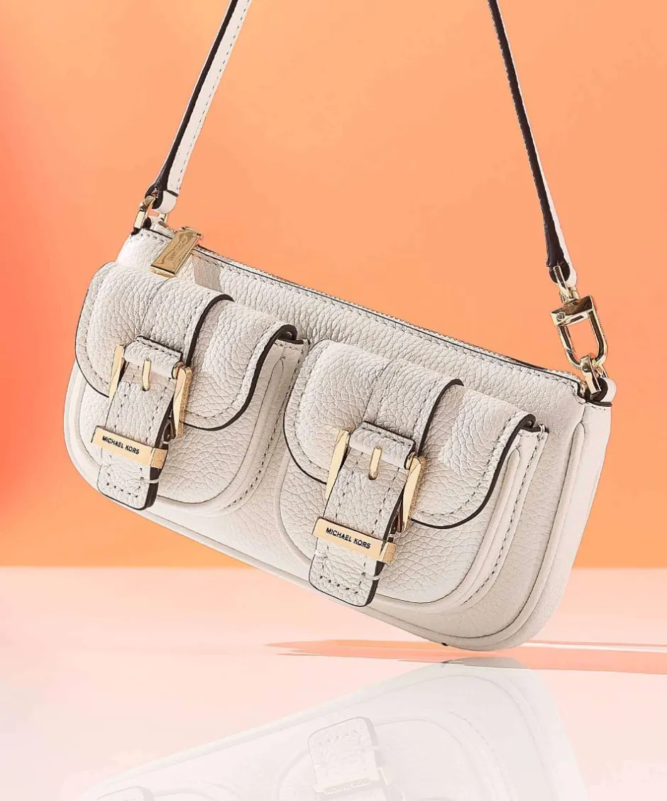 Michael Kors Shoulder Bags-Zoe Small Shoulder bag grained cow leather